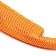 20FT 1/2 Split Wire Loom Tubing - Heat-Resistant Wire Conduit, Orange