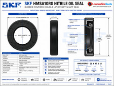 SKF Oil Seal Nitrile Double Lip R23/TC Choose your Size 6mm to 45mm Shaft