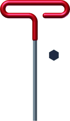 EKLIND 51632 1/2 Inch Cushion Grip Hex T-Handle T-Key Allen Wrench