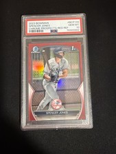 2023 Bowman Chrome Prospects Spencer Jones #BCP-139 Red Refractor /5 (RC)PSA 10