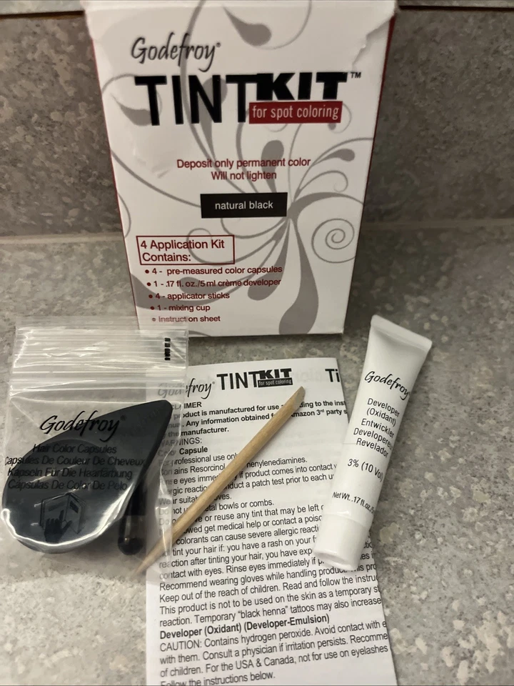 Godfroy Eyebrow And Eyelash tint kit natural black - Image 2 of 3