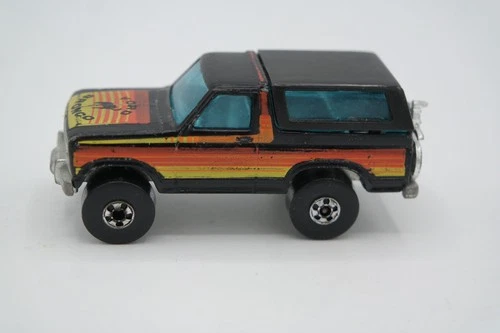 Vintage 1980 HOT WHEELS Blackwall Ford Bronco Motorcycle Used Loose Free Wheelin