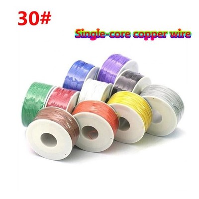 30# ok Flexible Draht Kabel Einadriger Kupferdraht 0,2mm² 11 Farben verfügbar