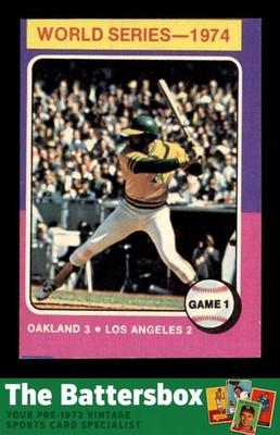 1975 Topps #461 Reggie Jackson WS1 VGEX X3758734