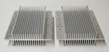 Pair Aluminum Heat Sinks 7-1/2  x 6-1/4  x 2-1/8  