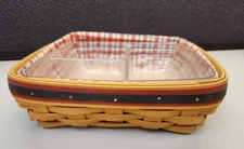 Longaberger 1998 Good Ol' Summertime Picnic Pal Basket Combo  9x9"