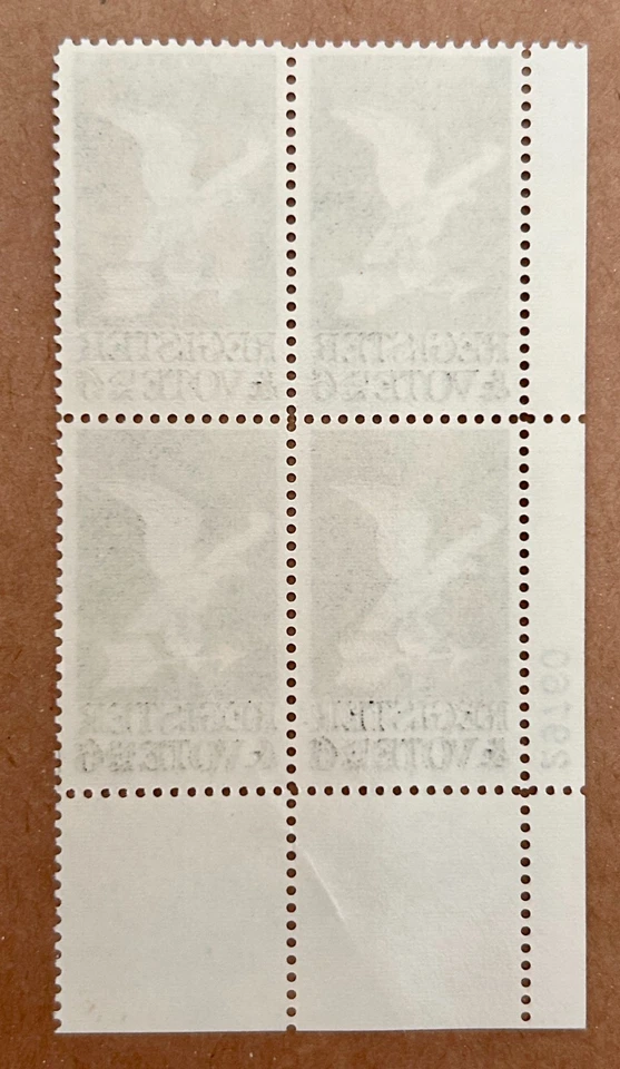 Sc #1344 Reigster and Vote, 1968 US 6c Stamp Block, og, mnh, vf/xf - Image 2 of 2