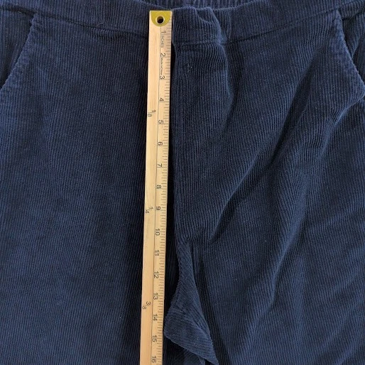 Pantalones de Pana D&Co Denim Company XL Azul Marino Cintura Elástica Pull On Comodidad Foto 4 de 4