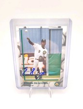 Edgar Renteria Signed IP 1993 Kane County Minor League Rc Rookie Card Auto