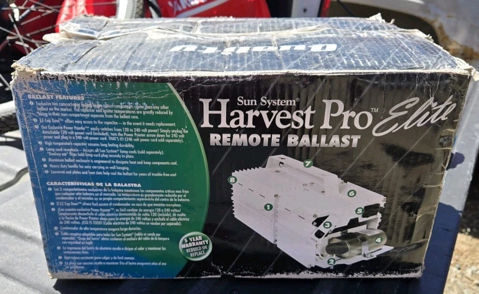 Lámpara Sun System Harvest Pro Elite HPS 100 ~ 1000 vatios lastre tipo S52 *Leer más Foto 4 de 4