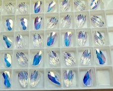 Swarovski 5056 10x6mm Mini Drop Beads, Crystal AB (8pcs)