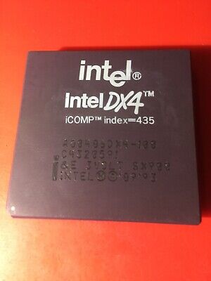 New In Box INTEL A80486DX4-100 80486 High-Performance 32-Bit Microprocessor