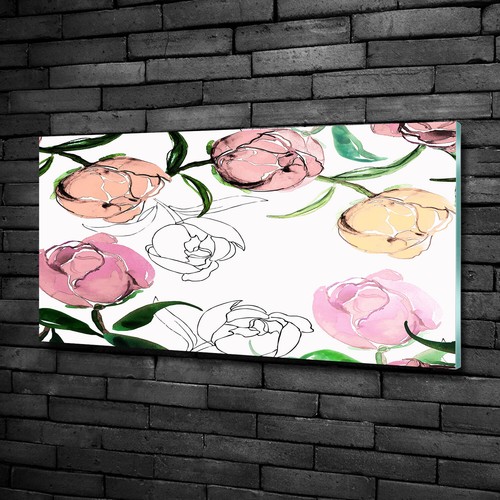 Tableau Déco Sur Verre Trempé 100x50 Cm - Gants De Boxe Noir Et Blanc, Style Moderne