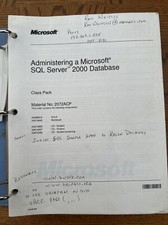 Adminstering A Microsoft SQL Server Database  SQL Server 2000 Disc And License