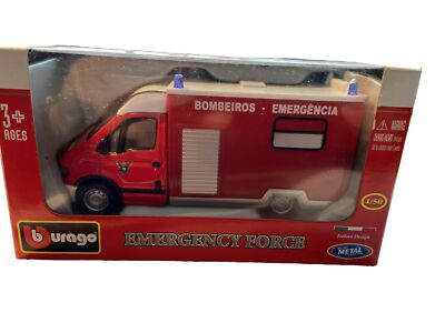 Burago Emergency Force 1:50  Bombeiros Emergencia  Einsatzfahrzeug OVP
