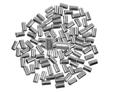 ALTALINE BICYCLE 100/PC STEEL BRAKE CABLE FERRULE HOUSING CHROME FRONT/REAR.