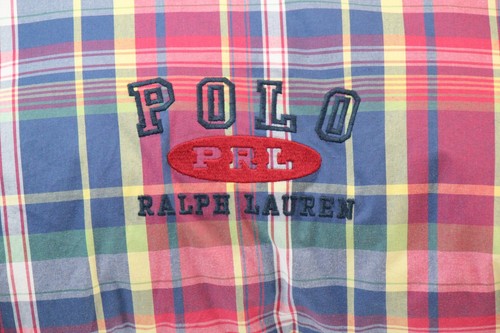 Set of 2 Polo Ralph Lauren Tartan Plaid Red Blue 24" Square Throw Pillows. - Picture 4 of 14