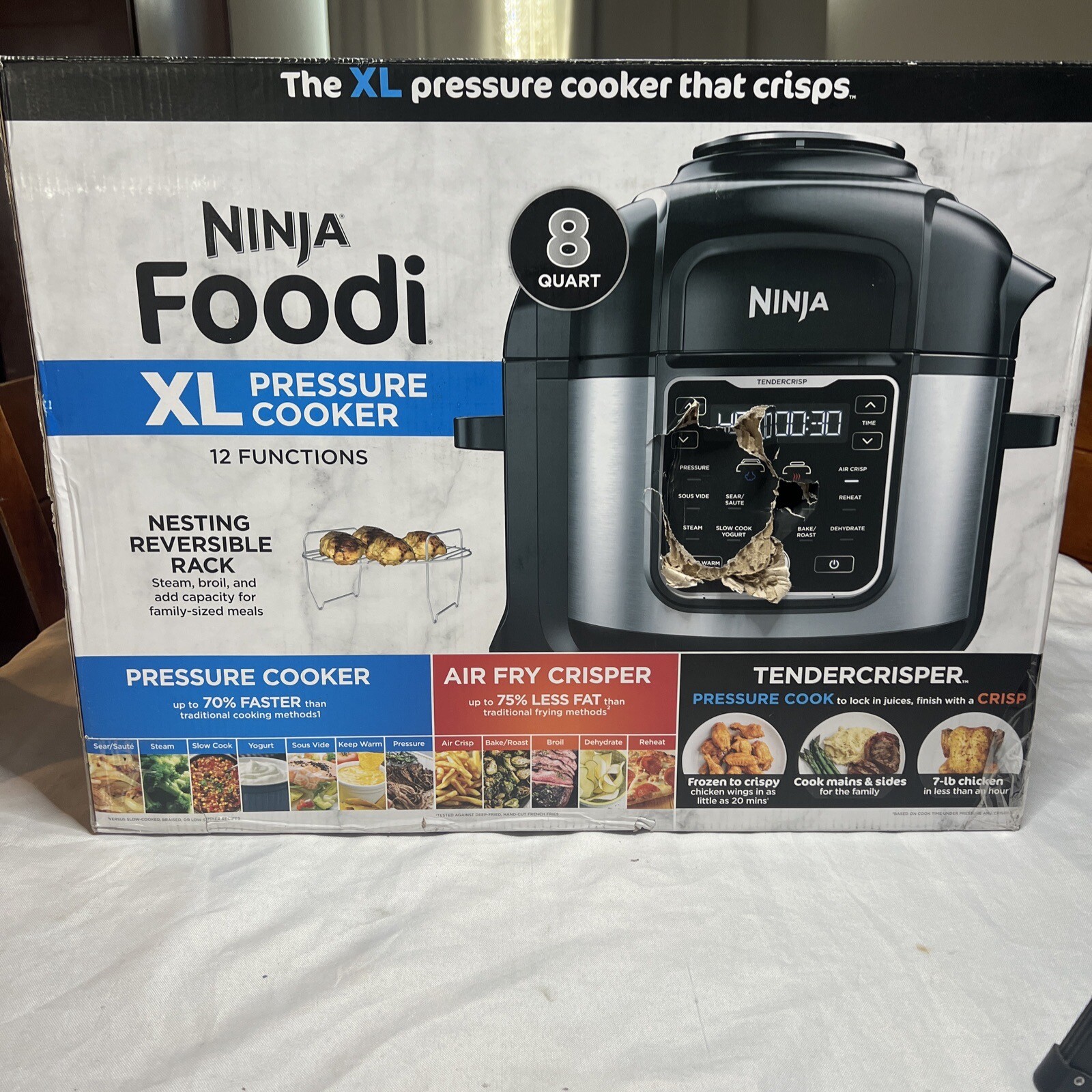 Ninja Foodi XL Pressure Cooker 12 Functions 8quart eBay