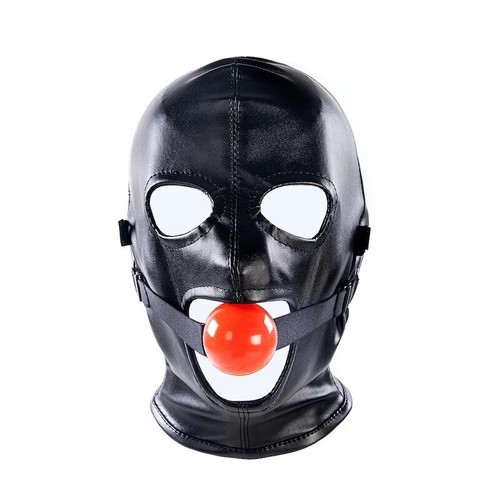 Removable Adult PU Leather Head Harness Headgear Blindfold Mask Cosplay Costumes - Picture 7 of 7
