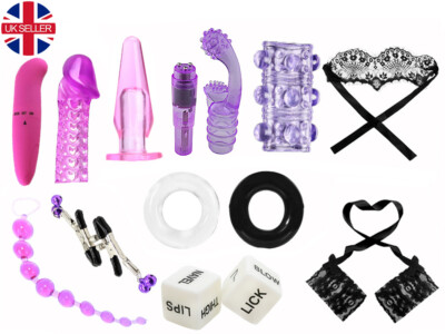 Couples 12PC Sex Toy Set Adult Couples Set Vibrator Cuffs Mask Kit Toys  Sexy UK | eBay UK