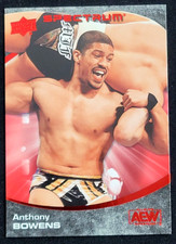 2021 UPPER DECK AEW SPECTRUM ANTHONY BOWENS  RED #D 28/50
