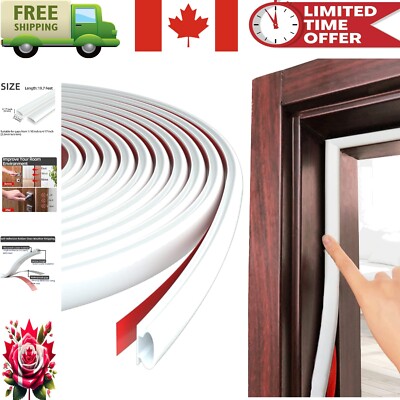 19.7 Feet Self-Adhesive Weather Stripping for Windows & Doors - Energy Efficient