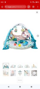Infantino 4-in-1 Jumbo Activity Gym And Ball Pit, Sloth Jungle Theme