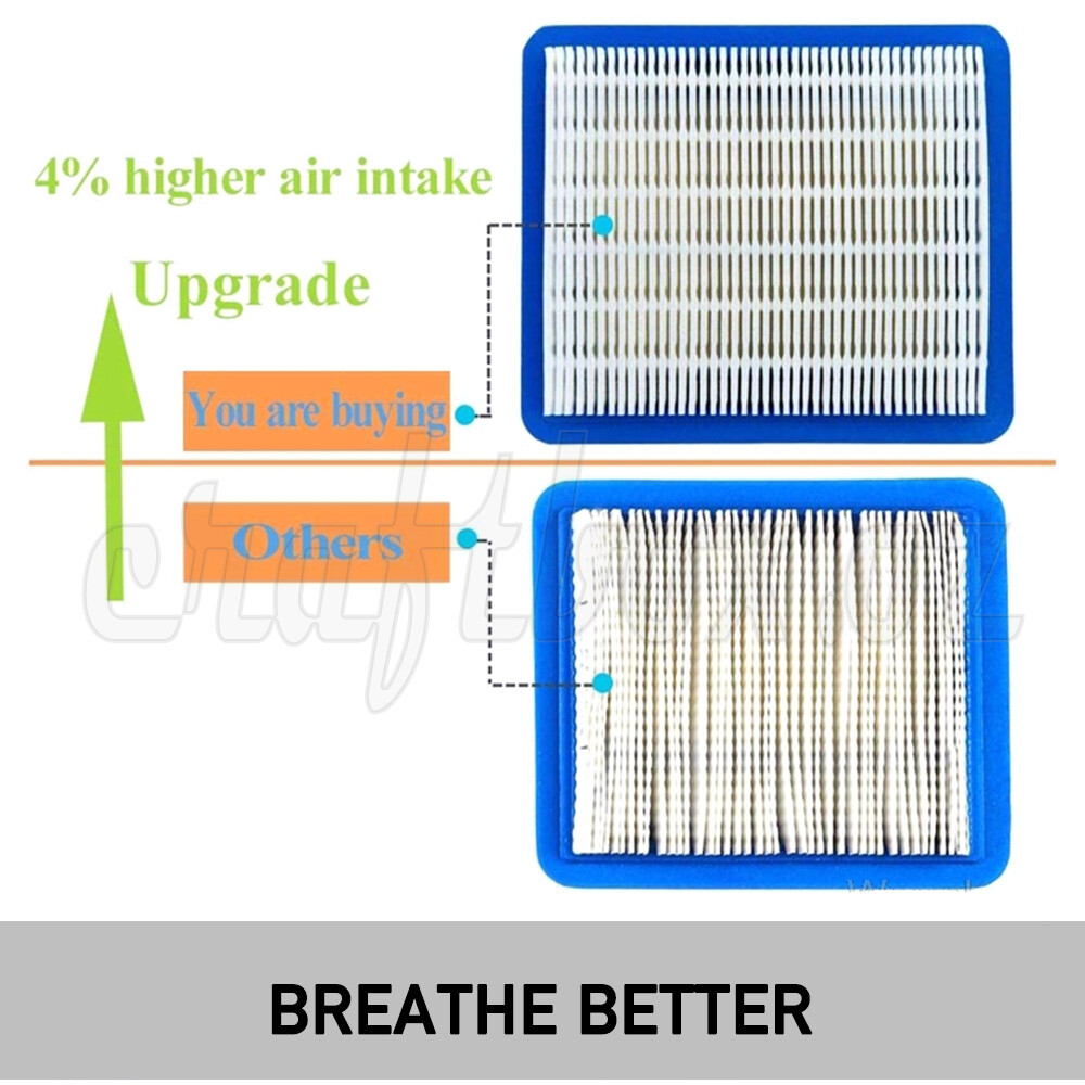 5 PCS Air Cleaner Filter Lawn Mower For Briggs & Stratton Victa Rover