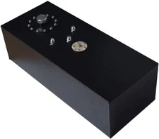 19 Gallon Aluminum Top Feed Fuel Cell Gas Tank+Cap+Level Sender 72L Black