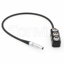 Steadicam 12V 3 Pin Male to 2 x 0B 2-pin 1 x Fischer RS 3 Pin Power Splitter Box