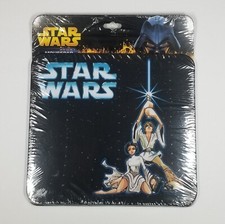 STAR WARS MOUSE PAD LUKE SKYWALKER PRINCESS LEIA CARTOON VTG 2005 SEALED NEW