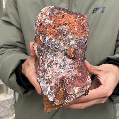 9.99LB Natural Raw Mexican Crazy Lace Agate Rough With Druzy Crystal Healing - Picture 8 of 17
