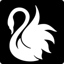 swan Design Reusable Stencil for Art and Craft Size 12x12 inch