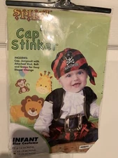 NIP Cap'n Captain Stinker Pirate Costume Toddlers Size 18-24