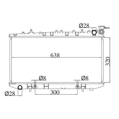 Front Radiator Fit for Nissan Pulsar N14 N15 1.6L 1.8L 1991-2000 Auto Manual - Picture 2 of 6