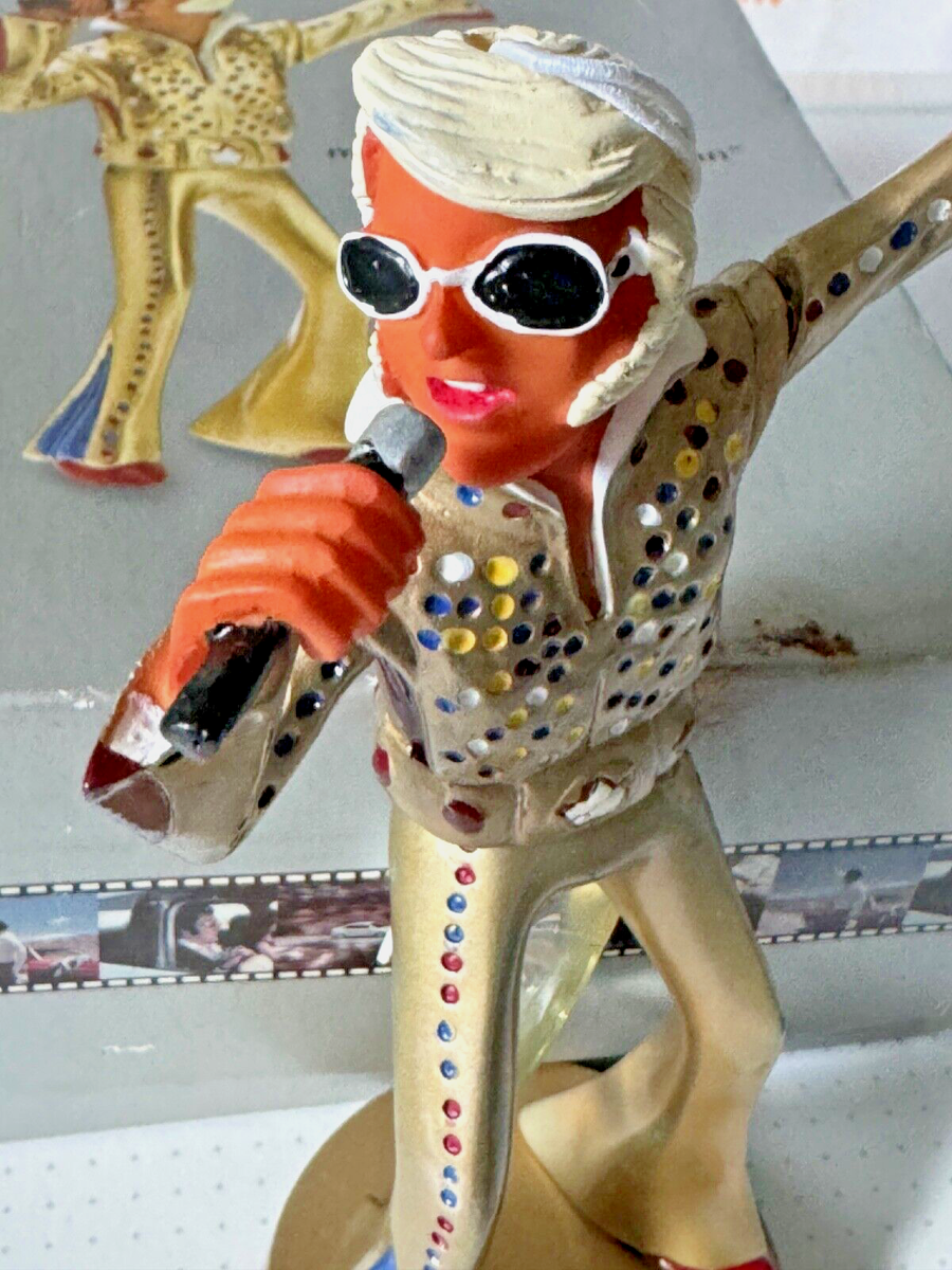Figurine Rétroviseur Elvis Presley - Eagle Jumpsuit - Original Wackel - Occasion