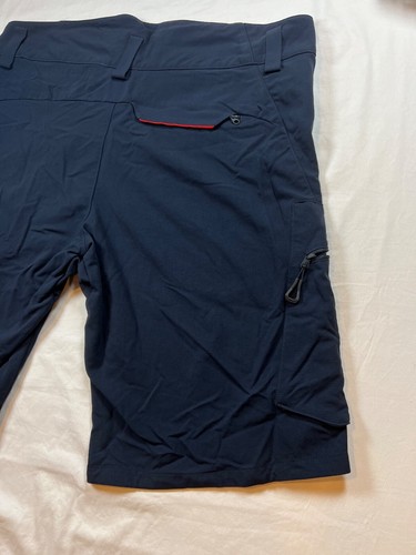 Helly Hansen Uomo 38 Pantaloncini Crewline Cargo Blu Navy Elasticizzato Cerniera 11" Barca - Foto 12 di 24