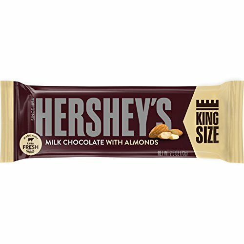 Barras de caramelo de chocolate HERSHEY'S con almendras, talla King (paquete de 18) - Imagen 1 de 6