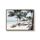 Beach Canvas Picture Wall Art: Modern Tropical Seascape Themed “ Palm Tree
