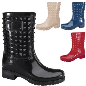 rain boots with studs