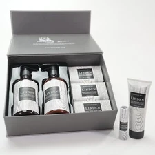 Beekman 1802 Bounty Box Goat Milk Linden lotion wash soap cream kit New 7 pcs!!