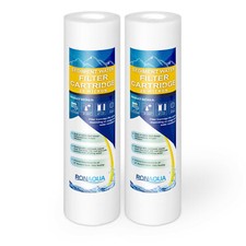 2 Sediment 20 Micron Water Filter Cartridges 2.5" x 10" for Reverse Osmosis