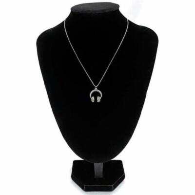 Swarovski Headphone Motif Necklace Ec-21010 Silver Clear Swarovski Headphone Motif Necklace Ec-21010 Silver Clear