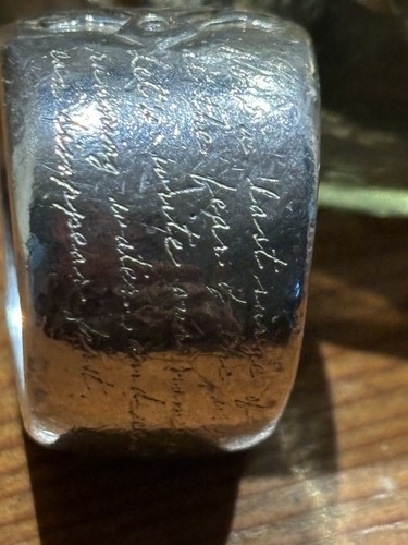 Jeanine Payer Heavy Chunky Silver Ring With Diamond - Picture 12 of 14