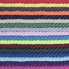 Twisted Cotton Rope - 5/8", 3/8", 3/4", and 1" Diameters - 4 Colors - 10-100 ft
