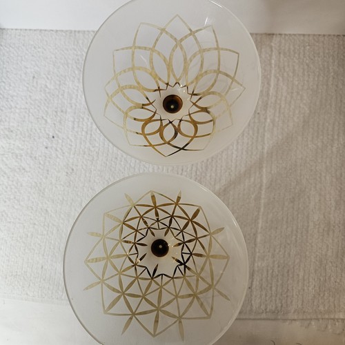 Mikasa Cheers Artistry Amber Diamond Frosted Martini Glass Lot Of 2 - Picture 9 of 14