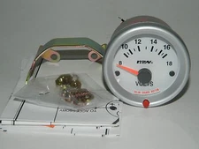 NEW SuperPro 2-1/16" 52mm Battery VOLTS Auto VOLT Gauge Meter 7 Color LED 8-18V