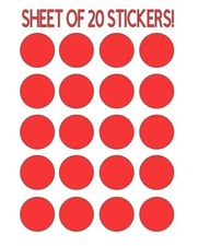 Polka dot stickers Pick size and color Permanent outdoor glossy vinyl decals.