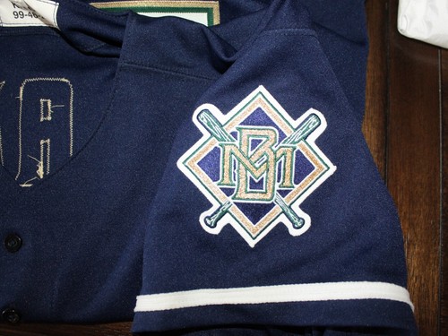 Milwaukee Brewers Scott Krause Russell Athletic Game Used Baseball Jersey 46 ! - 第 7/8 張圖片