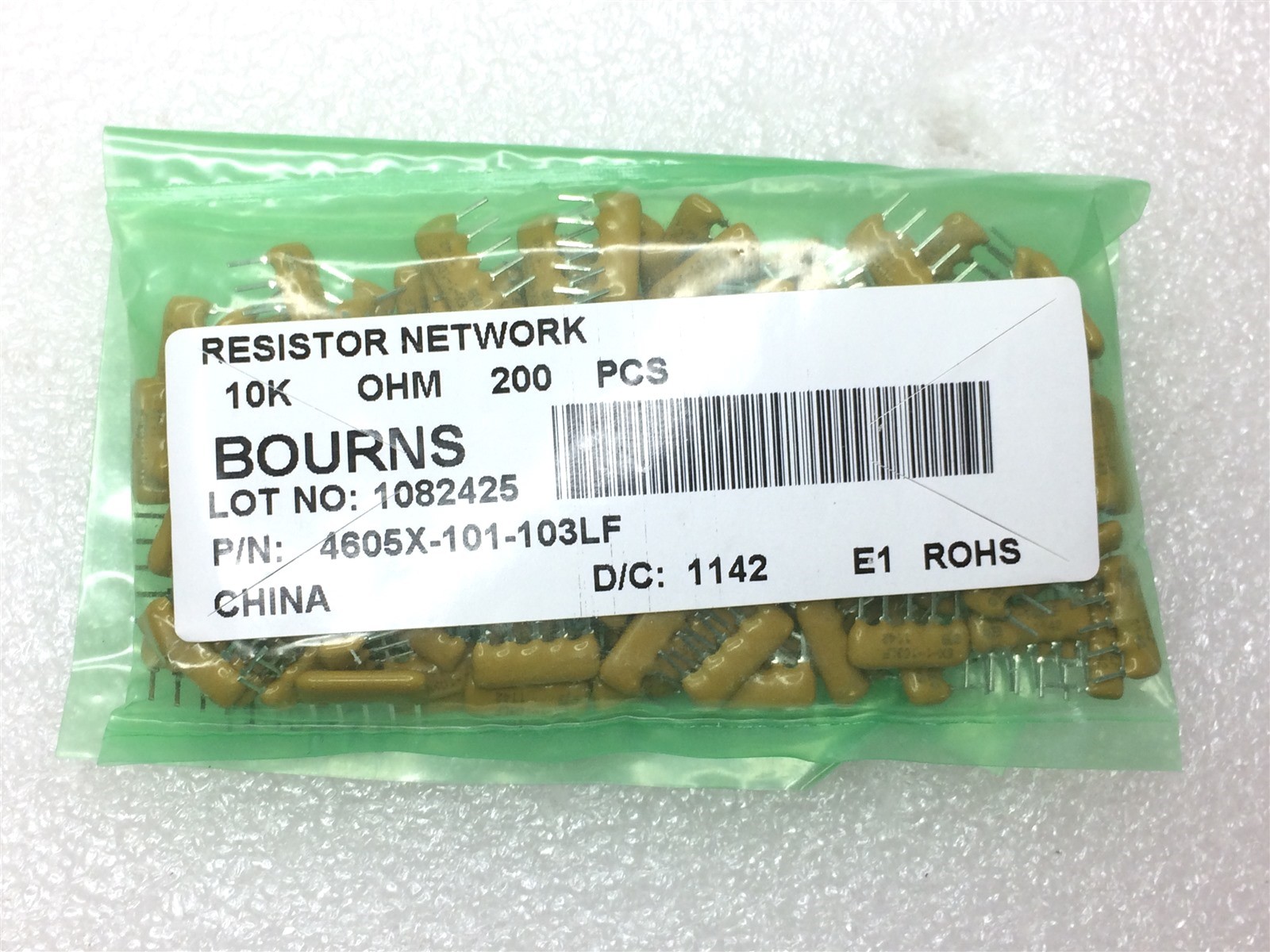 4605X-101-103LF BOURNS RESISTOR NETWORK 4-PIN 10K 0.2 ROHS 25 PIECES | eBay